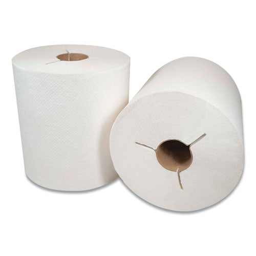 Morcon Tissue Morsoft Controlled Towels, Y-Notch, 8" x 800 ft, White, 6-Carton 400WY