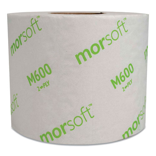 Morsoft Controlled Bath Toilet Tissue Paper 2 Ply 600 Sheets White (48 Rolls) M600