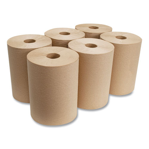 Morcon Tissue 10 Inch Roll Towels, 1-Ply, 10" x 800 ft, Kraft, 6 Rolls-Carton R106