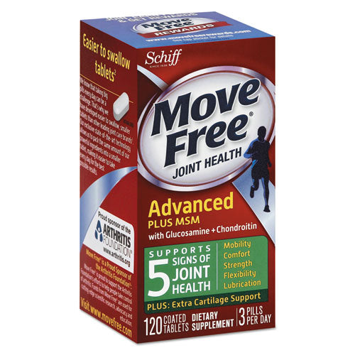 Move Free Move Free Advanced Plus MSM Joint Health Tablet, 120 Count 20525-97008