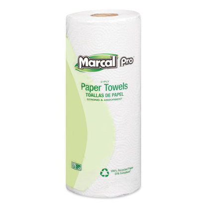Marcal Pro 100% Premium Recycled Perforated Kitchen Roll Towels, 11 x 9, White, 70-Roll, 15 Rolls-Carton MAC 610
