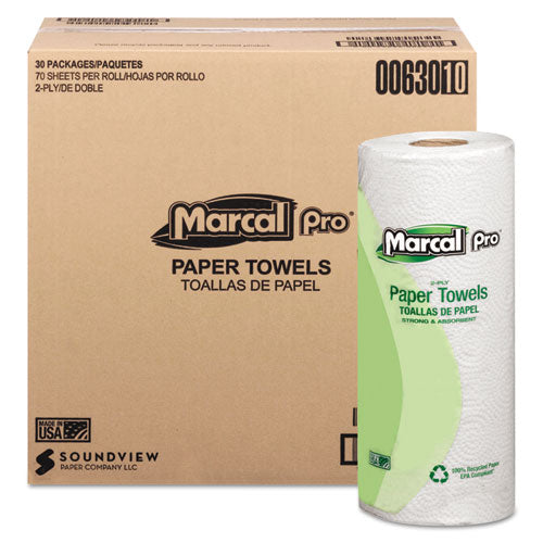 Marcal Pro 100% Premium Recycled Paper Towels 2 Ply 70 Sheets (30 Rolls) MRC630