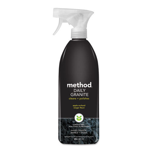 Method Daily Granite Cleaner, Apple Orchard Scent, 28 oz Spray Bottle, 8-Carton 00065CT
