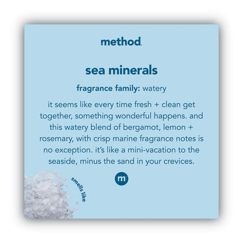 Method Foaming Hand Wash, Sea Minerals, 10 oz Pump Bottle, 6-Carton MTH00365