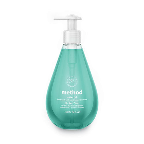 Method Gel Hand Wash, Waterfall, 12 oz Pump Bottle, 6-Carton MTH00379