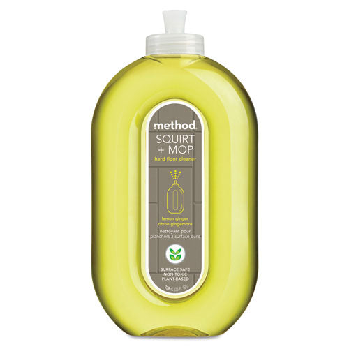 Method Squirt + Mop Hard Floor Cleaner, 25 oz Spray Bottle, Lemon Ginger Scent 00563