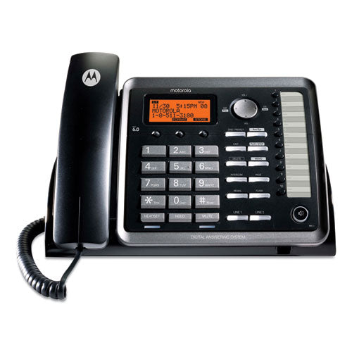 RCA Two-Line Corded Speakerphone, Expandable Up To 10 Cordless Handsets ML25254