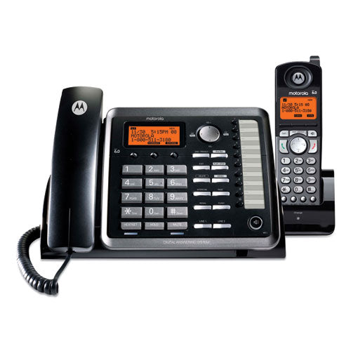 Motorola ViSYS 25255RE2 Two-Line Corded-Cordless Phone System with Answering System ML25255