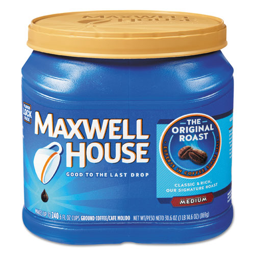 Maxwell House Ground Coffee Original Roast 30.6 oz Canister (6 Pack) 04648