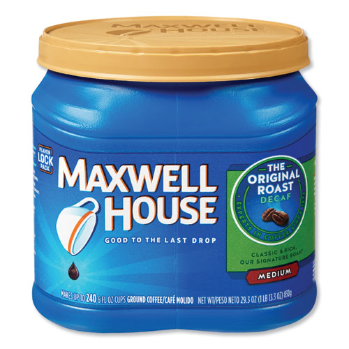 Maxwell House Coffee, Decaffeinated Ground Coffee, 29.3 oz Can GEN04658