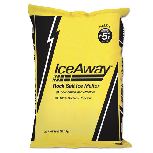 Ice-A-Way Rock Salt, 50lb Bag 769292