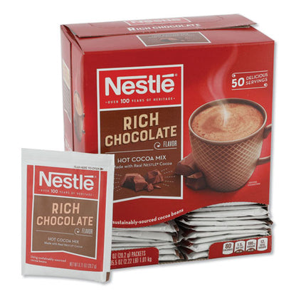 Nestle Hot Cocoa Mix Rich Chocolate 0.71 oz Packet (50 Count) 25485