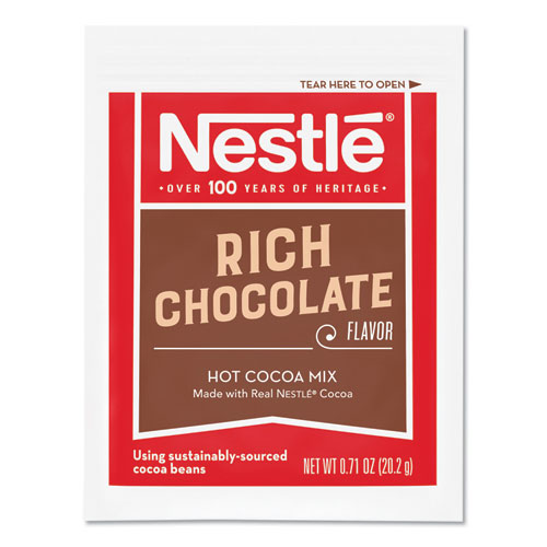 Nestle Hot Cocoa Mix Rich Chocolate 0.71 oz Packets 50 Count (6 Pack) 25485CT