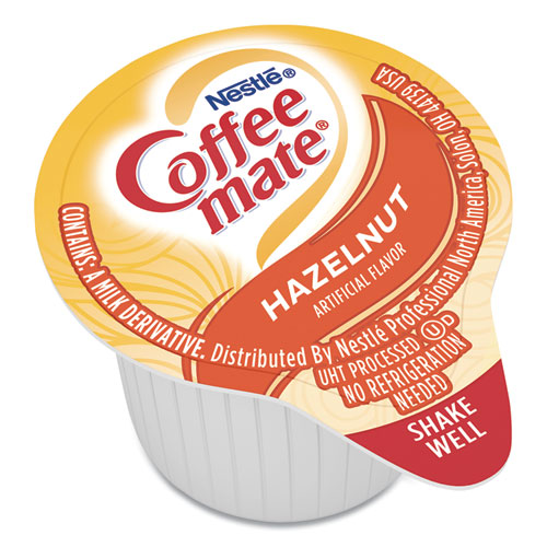 Coffee mate Liquid Coffee Creamer, Hazelnut, 0.38 oz Mini Cups, 180-Carton 35080