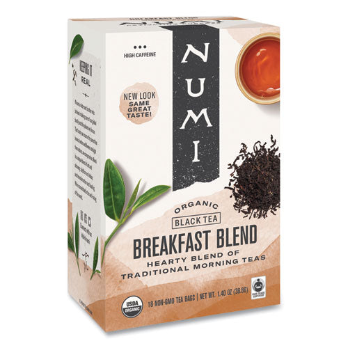 Numi Organic Teas and Teasans 1.4 oz Breakfast Blend (18 Count) 10220