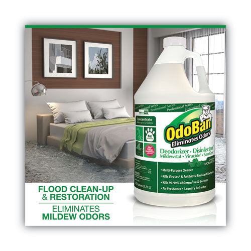 OdoBan Concentrated Odor Eliminator and Disinfectant, Eucalyptus, 1 gal Bottle 911062-G