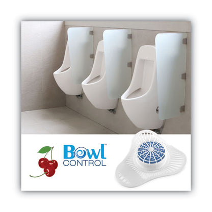 OdoBan Urinal Screen with Non-Para Deodorizer Block, Cherry Scent, White-Pink, 12-Carton 958962-12