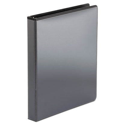 Office Impressions Economy Round Ring View Binder, 3 Rings, 1" Capacity, 11 x 8.5, Black OFF-80961