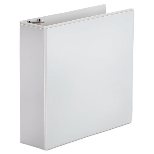 Office Impressions Economy Round Ring View Binder, 3 Rings, 3" Capacity, 11 x 8.5, White OFF-82236