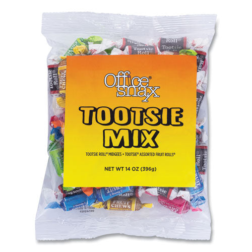 Office Snax Tootsie Roll Assortment, 14 Oz Bag (OFX00658)
