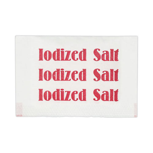 Office Snax Iodized Salt Packets, 0.75 G Packet, 3,000 Packets/Carton (OFX15261)