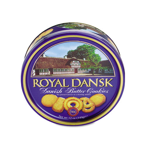 Royal Dansk Cookies, Danish Butter, 12 oz Tin 53005
