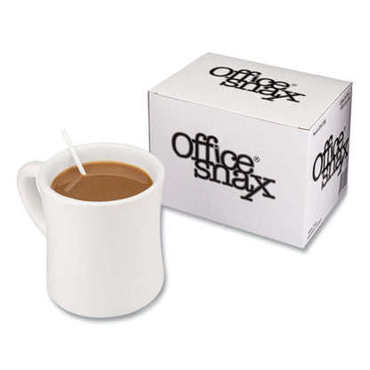 Office Snax Plastic Stir Sticks, 5", White, 1,000-Box STR5