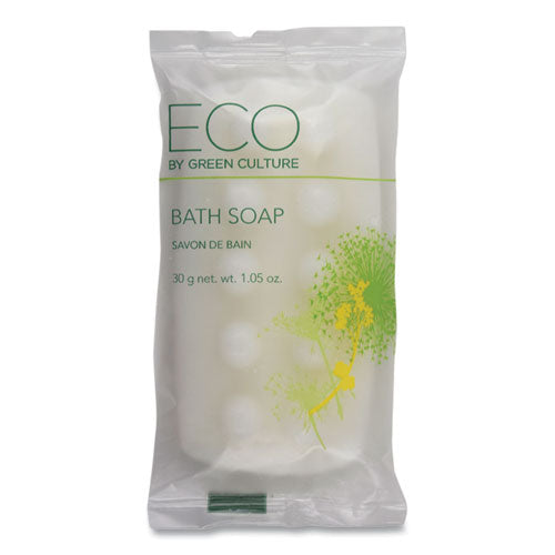 Eco By Green Culture Bath Massage Bar, Clean Scent, 1.06 oz, 300-Carton SP-EGC-BH