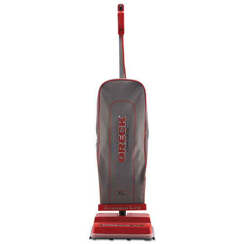 Oreck Commercial U2000RB-1 Upright Vacuum, 12" Cleaning Path, Red-Gray U2000RB-1