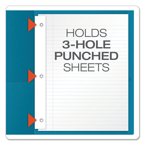 Oxford Twin-Pocket Folders with 3 Fasteners, 0.5" Capacity, 11 x 8.5, Assorted, 25-Box 57713