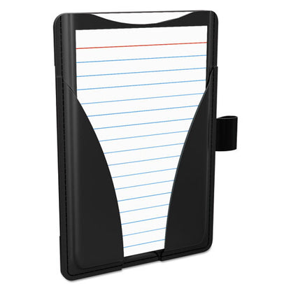 Oxford At Hand Note Card Case, Holds 25 3 x 5 Cards, 5.5 x 3.75 x 5.33, Poly, Black 63519