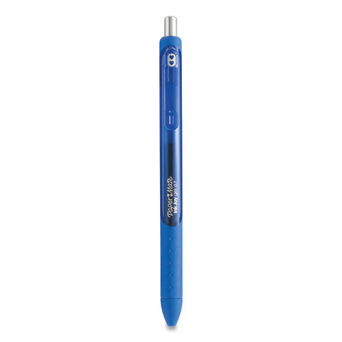 Paper Mate InkJoy Gel Pen, Retractable, Medium 0.7 mm, Blue Ink, Blue Barrel, Dozen 1951721