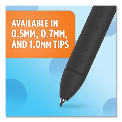 Paper Mate InkJoy Gel Pen, Retractable, Micro 0.5 mm, Blue Ink, Blue Barrel, Dozen 1951722