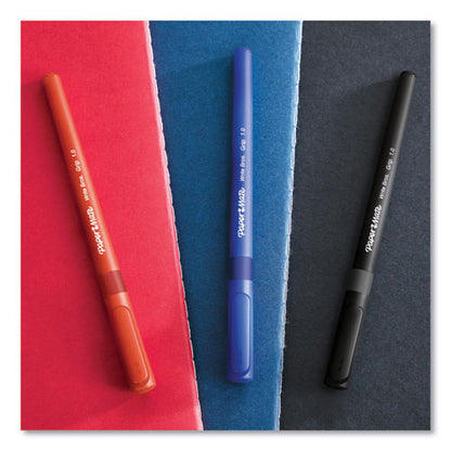 Paper Mate Write Bros. Grip Ballpoint Pen, Stick, Medium 1 mm, Blue Ink, Blue Barrel, Dozen 2124506