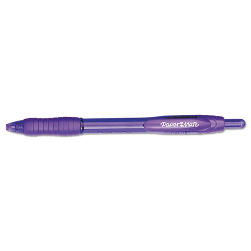 Paper Mate Profile Retractable Ballpoint Pen Bold Point 1.4mm Purple Ink (12 Count) 35830