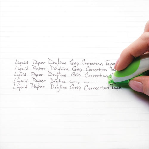 Paper Mate Liquid Paper DryLine Grip Correction Tape, Non-Refillable, 1-5" x 335", 2-Pack 662415