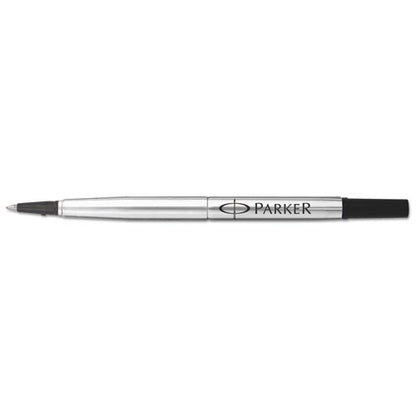 Parker Refill for Parker Roller Ball Pens, Medium Conical Tip, Black Ink 1950323