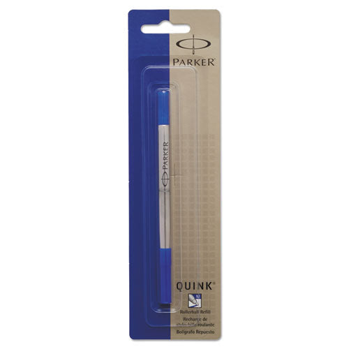 Parker Refill for Parker Roller Ball Pens, Medium Conical Tip, Blue Ink 1950324