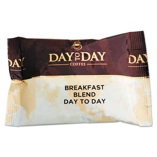 Day to Day Coffee 100% Pure Coffee, Breakfast Blend, 1.5 oz Pack, 42 Packs-Carton 23003