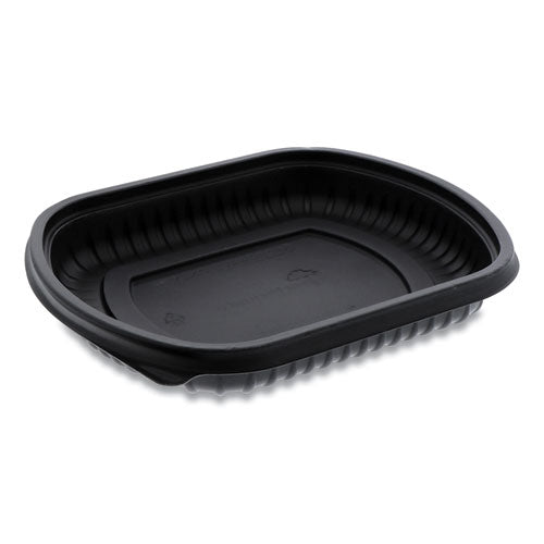 Pactiv EarthChoice ClearView MealMaster Container, 16 oz, 8.13 x 6.5 x 1, Black, 252-Carton 0CN846160000