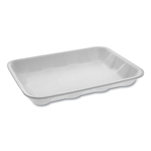 Pactiv Meat Tray, #4D, 9.5 x 7 x 1.25, White, 500-Carton 0TF104D10000