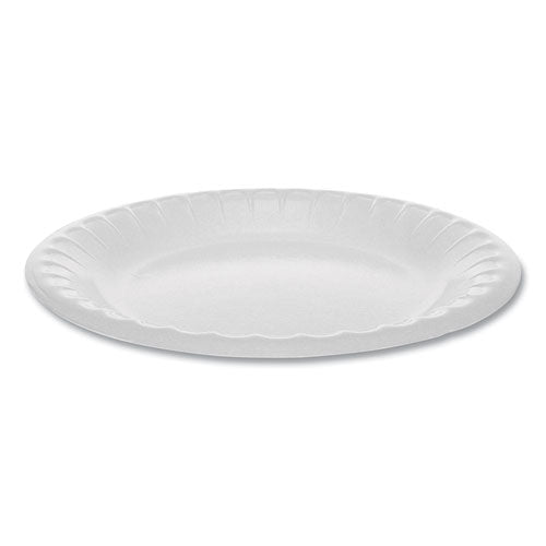 Pactiv Laminated Foam Dinnerware, Plate, 6" dia, White, 1,000-Carton 0TK100060000