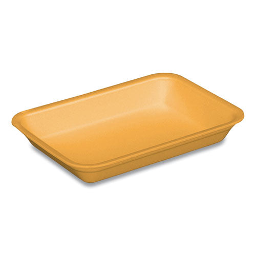 Pactiv Supermarket Trays, #4D, 8.63 x 6.56 x 1.27, Yellow, 400-Carton 51P304D