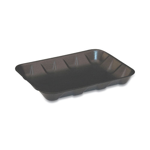 Pactiv Supermarket Trays, #4D, 9.58 x 7.08 x 1.25,  Black, 400-Carton 51P904D
