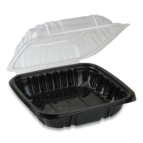 Supermarket Tray, #4PZ, 9.25 x 7.25 x 1.38, Black, Foam, 400/Carton -  Reliable Paper