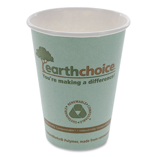Pactiv EarthChoice Hot Cups, 12 oz, Teal, 1,000-Carton DPHC12EC