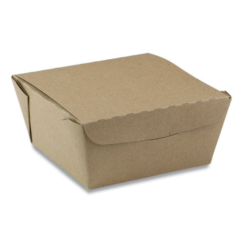Pactiv EarthChoice OneBox Paper Box, 37 oz, 4.5 x 4.5 x 2.5, Kraft, 312-Carton NOB01KEC