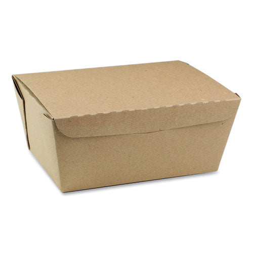 Pactiv EarthChoice OneBox Paper Box, 66 oz, 6.5 x 4.5 x 3.25, Kraft, 160-Carton NOB03KEC