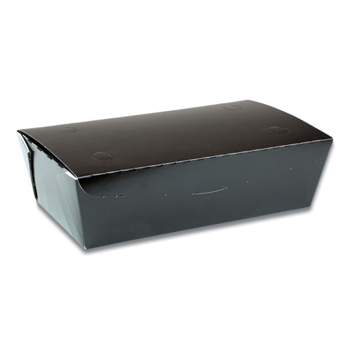 Pactiv EarthChoice OneBox Paper Box, 77 oz, 9 x 4.85 x 2.7, Black, 162-Carton NOB04SB