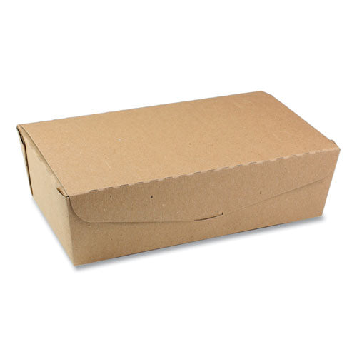 Pactiv EarthChoice OneBox Paper Box, 77 oz, 9 x 4.85 x 2.7, Kraft, 162-Carton NOB04SKEC